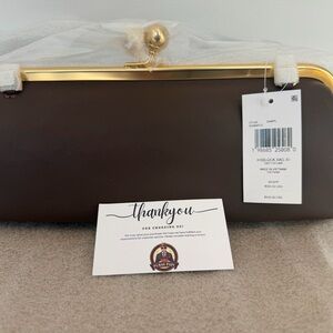 NWT Coach LIMITED Runway Kisslock Frame Bag 30 Brown CFL83